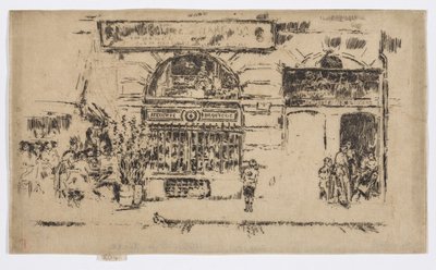 Atelier de Bijouterie, asi 1892-93 (lept; tuš na papíře) od James Abbott McNeill Whistler