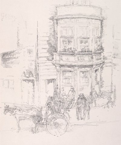 Zadní strana divadla Gaiety. od James Abbott McNeill Whistler