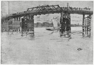Battersea Bridge, Londýn, 19. století 1904. od James Abbott McNeill Whistler