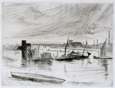 Battersea Dawn (Cadogan Pier) od James Abbott McNeill Whistler