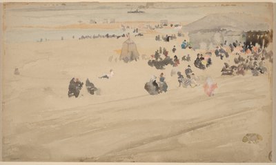 Plážová scéna, pravděpodobně 1885 (akvarel) od James Abbott McNeill Whistler