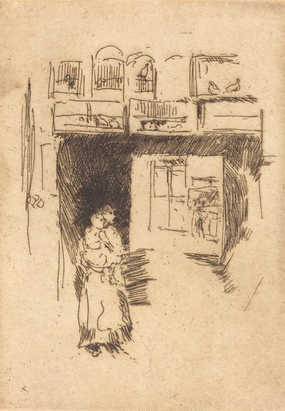 Bird-Cages, Drury Lane, c. 18861888. od James Abbott McNeill Whistler
