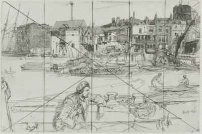 Přístaviště černých lvů, 1859. od James Abbott McNeill Whistler