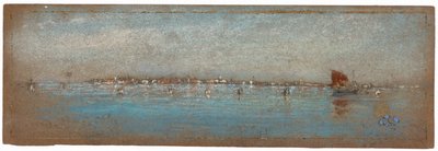 Modrá a stříbrná - Ostrovy, Benátky, 1879-1880. od James Abbott McNeill Whistler