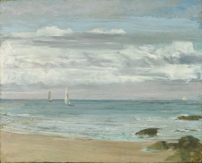 Modrá a stříbrná: Trouville, kolem roku 1865 od James Abbott McNeill Whistler