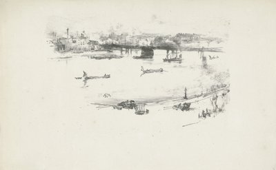 Železniční most Charing Cross od James Abbott McNeill Whistler