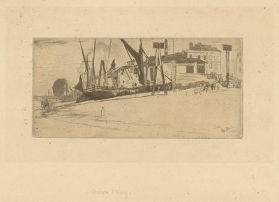 Chelsea Wharf, 1863. od James Abbott McNeill Whistler