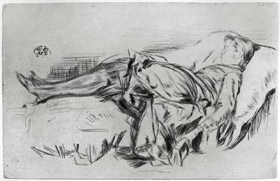 Dítě na gauči, 19. století 1904. od James Abbott McNeill Whistler