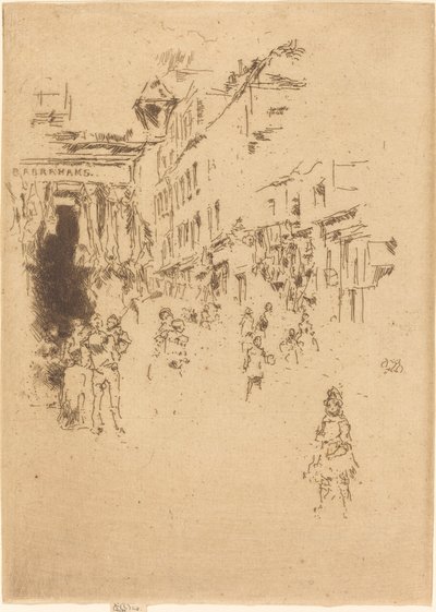 Cutler Street, Hounsditch, 1887. od James Abbott McNeill Whistler