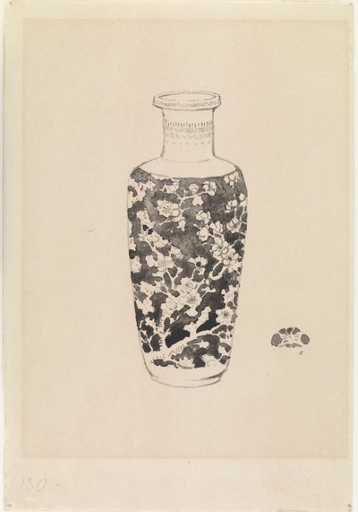 Válcová váza se silným hrdlem, 1876. od James Abbott McNeill Whistler