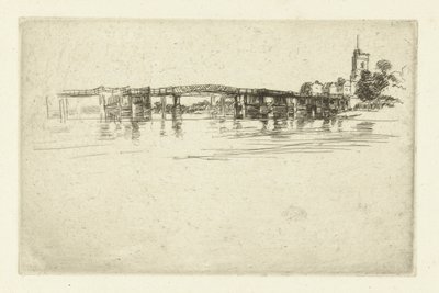 Most Little Putney Malý Putney od James Abbott McNeill Whistler