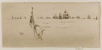 Namáčení vlajky, 1887. od James Abbott McNeill Whistler