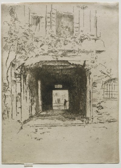 Dveře a réva, 1886. od James Abbott McNeill Whistler
