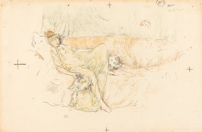 Zahalená postava, ležící, 1892. od James Abbott McNeill Whistler