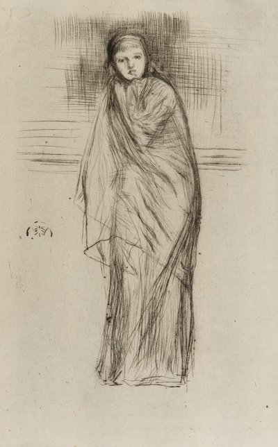 Zahalený model, 1870. od James Abbott McNeill Whistler
