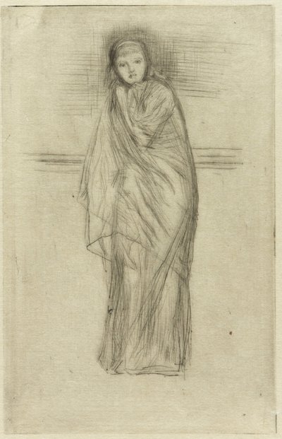 Zahalený model, 1870. od James Abbott McNeill Whistler