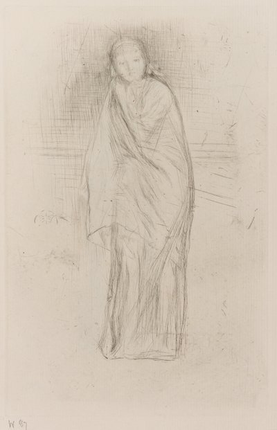 Zahalený model, 1870. od James Abbott McNeill Whistler