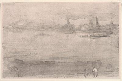 Brzy ráno: Temže v Battersea, Londýn, 1878. od James Abbott McNeill Whistler