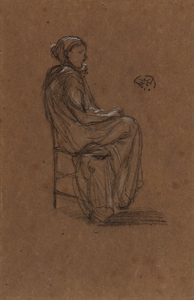 Ženská postava, sedící, 1870-1873. od James Abbott McNeill Whistler