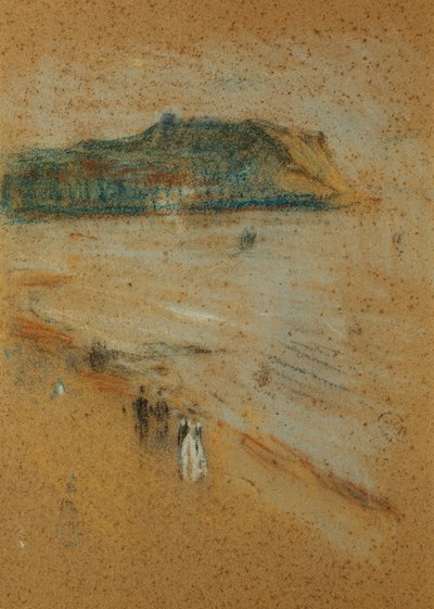 Figurky na pláži poblíž útesů, c. 1870-74 od James Abbott McNeill Whistler