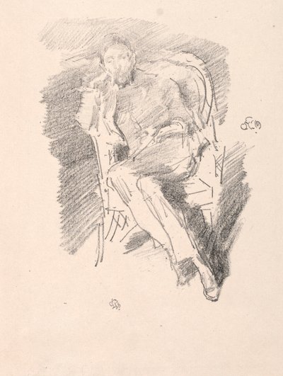 Firelight - Joseph Pennell, č. 2, 1896. od James Abbott McNeill Whistler