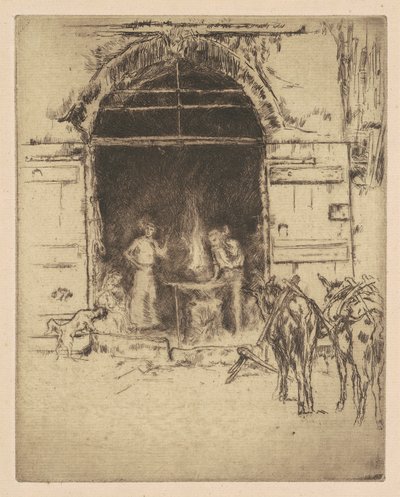 Flaming Forge, 1901. od James Abbott McNeill Whistler