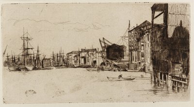 Free Trade Wharf, 1877. od James Abbott McNeill Whistler