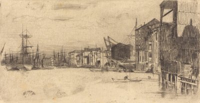 Free Trade Wharf, 1877. od James Abbott McNeill Whistler