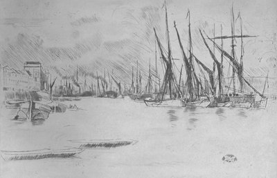 Z nakládaných sleďových schodů, c1878, 1904 od James Abbott McNeill Whistler