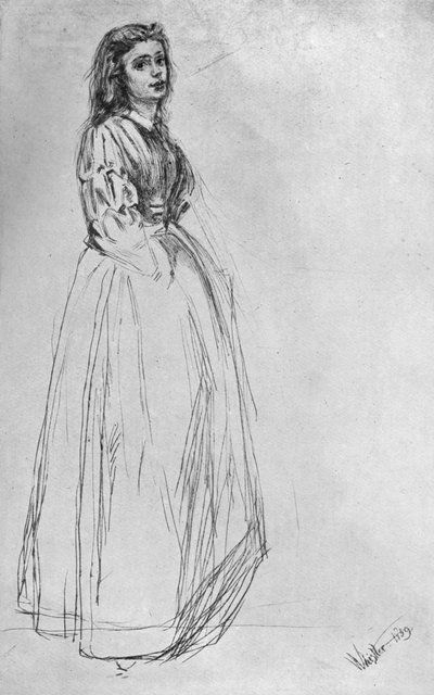 Fumette, stojící 1859 1904. od James Abbott McNeill Whistler