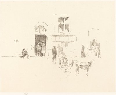 Gaiety Stage Door, 18791887. od James Abbott McNeill Whistler