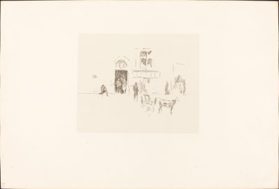 Gaiety Stage Door, 18791887. od James Abbott McNeill Whistler
