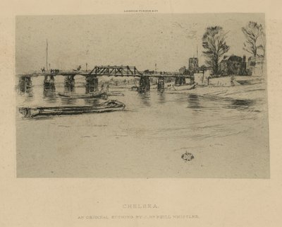 Celkový pohled na Chelsea od James Abbott McNeill Whistler