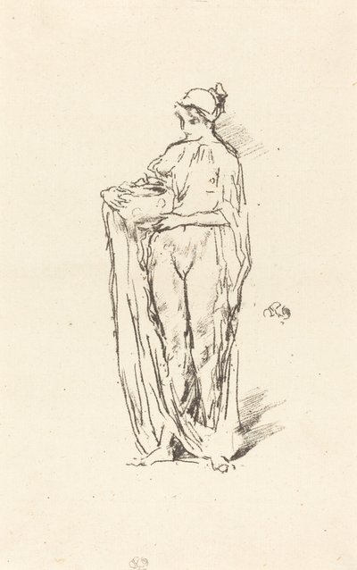 Dívka s mísou, 1895. od James Abbott McNeill Whistler