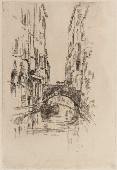 Gondola pod mostem, 1879-1880. od James Abbott McNeill Whistler