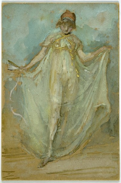 Zelená a modrá: Tanečnice, kolem roku 1893 od James Abbott McNeill Whistler