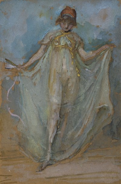 Zelená a zlatá, Tanečnice, od James Abbott McNeill Whistler