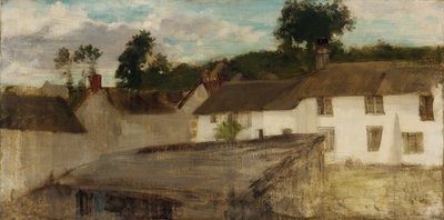 Zelená a stříbrná: The Devonshire Cottages, 1883 nebo 1884. od James Abbott McNeill Whistler