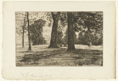 Greenwichský park od James Abbott McNeill Whistler