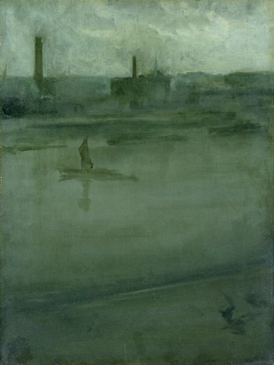 Šedá a stříbrná: Temže od James Abbott McNeill Whistler