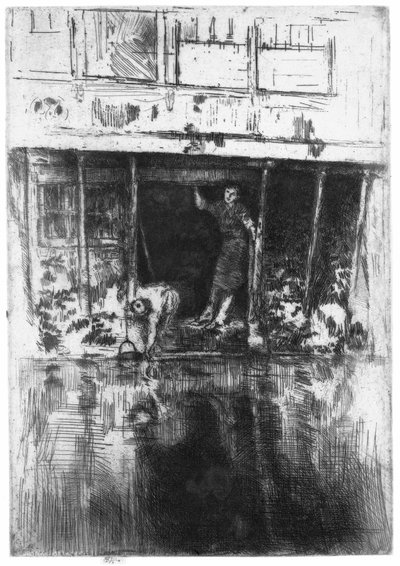 Dům na kanálu v Amsterdamu Pierrot od James Abbott McNeill Whistler