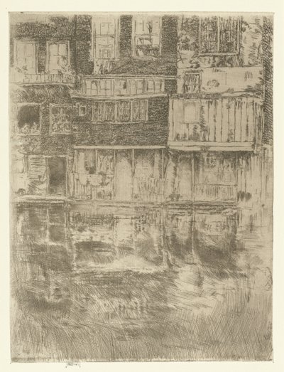 Domy v Amsterdamu Square House, Amsterdam od James Abbott McNeill Whistler