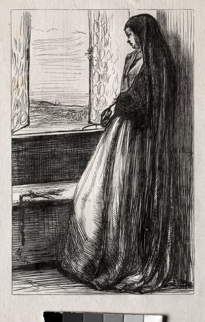 Ilustrace pro hraběte Bruckhardta ve filmu Jednou za týden, 1862. od James Abbott McNeill Whistler