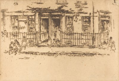 Justice Walk - Chelsea, c. 18861888. od James Abbott McNeill Whistler