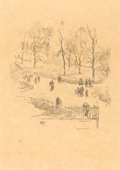 Kensingtonské zahrady, 1896. od James Abbott McNeill Whistler