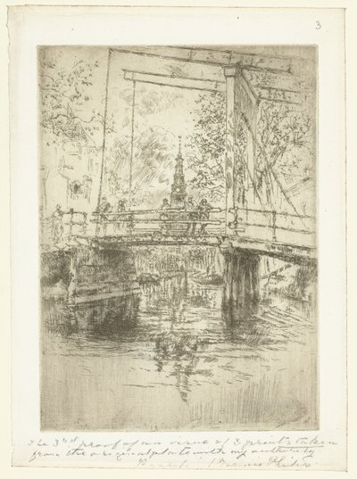 Malý padací most v Amsterdamu Malý padací most, Amsterdam od James Abbott McNeill Whistler