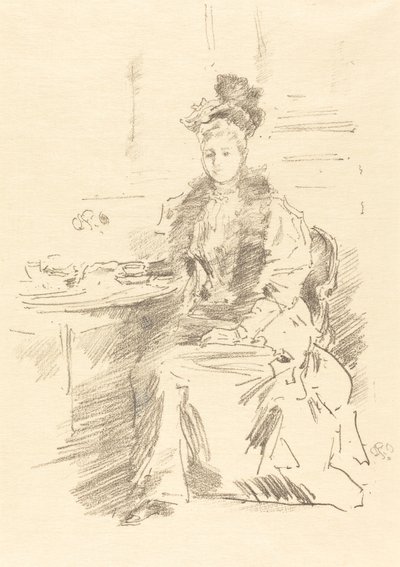 The Pretty New Yorker, 1894. od James Abbott McNeill Whistler