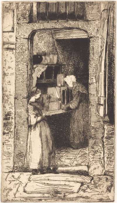 Prodejce hořčice, 1858. od James Abbott McNeill Whistler