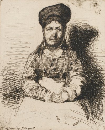 La Retameuse. Jeden z dvanácti leptů z přírody The French Set, 1858. od James Abbott McNeill Whistler