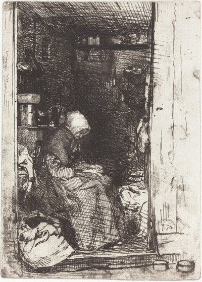 Stará žena v hadrech, 1858. od James Abbott McNeill Whistler